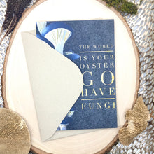 Load image into Gallery viewer, Blue Oyster Greeting Card