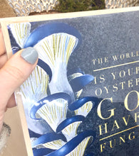 Load image into Gallery viewer, Blue Oyster Greeting Card
