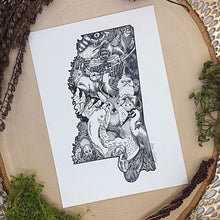 Load image into Gallery viewer, Mississippi Critters B&W