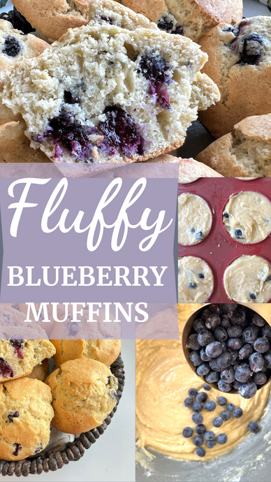 Fluffy Blueberry Muffins