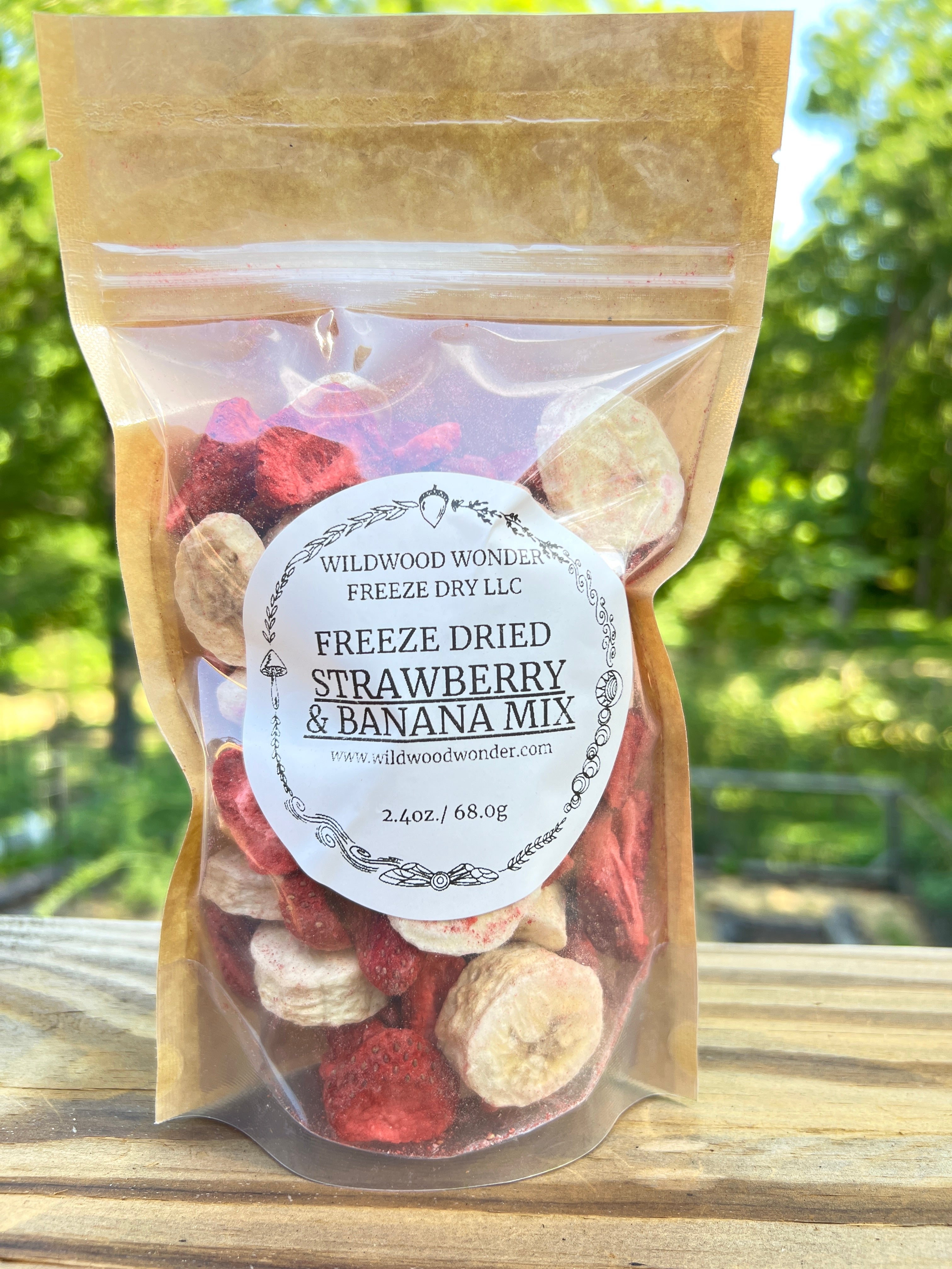 Freeze Dried Strawberry & Banana Mix - Wildwood Wonder