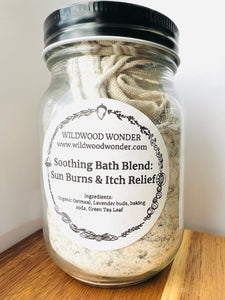 Soothing Bath Blend: for Sun Burns & Itch Relief