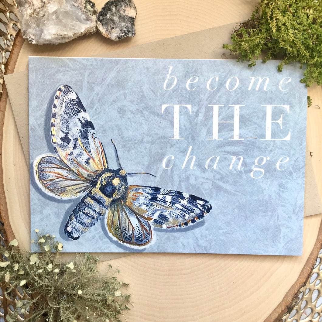 Arctic Moth Greeting Card