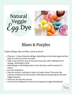 Natural Veggie Egg Dye DIY Guide