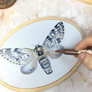 Arctic Moth Original Painting