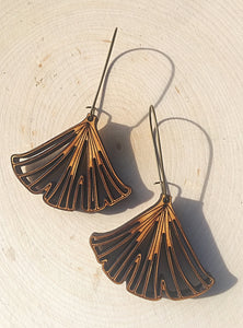 Ginkgo Leaf Earrings