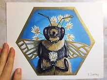 Load image into Gallery viewer, Bee Mine White Clover Print
